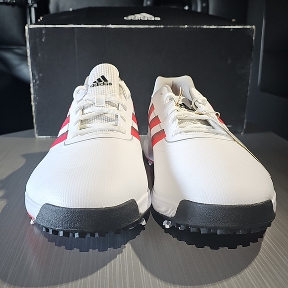 Adidas Traxion Lite‎ Max White Black Red Waterproof Golf Shoes Men\'s 15W GV9674 main image 12